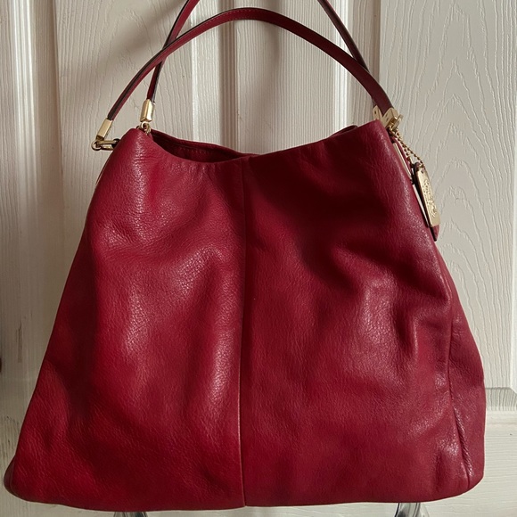 Coach Handbags - Coach Deep Red Shoulder Bag